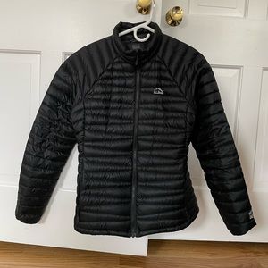 L.L. Bean ultra lightweight down jacket, black, size S
